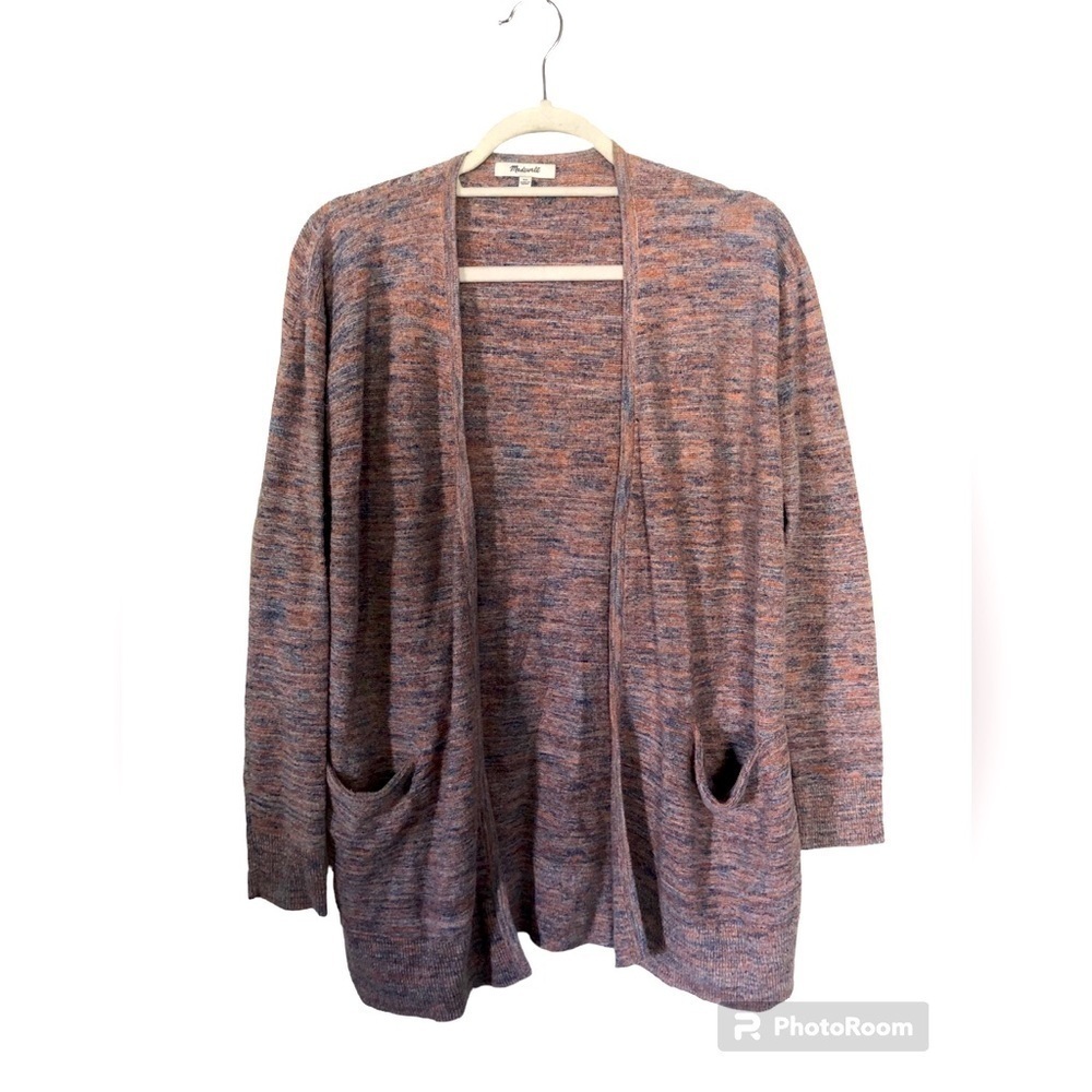 Madewell marled summer Ryder multicolor open cardigan size xs